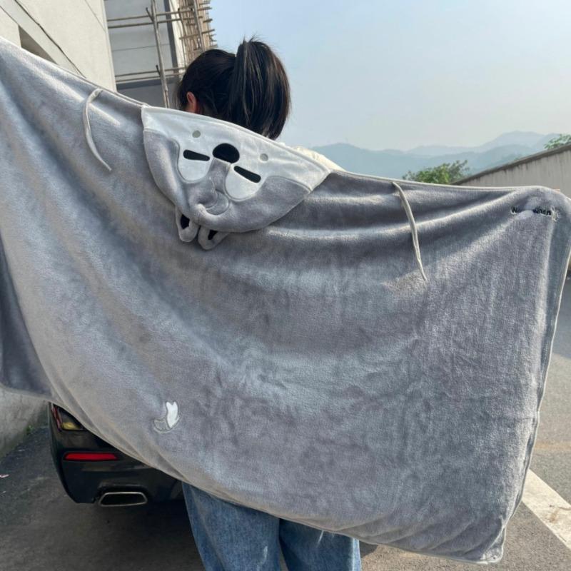 MINISO Kpop Skzoos Плед с капюшоном Мультяшный Милый Фланелевый Ленивый Шарф Накидка Пледы БанЧан ЛиНо ЧанБин Феликс Подарки Декор для Дома