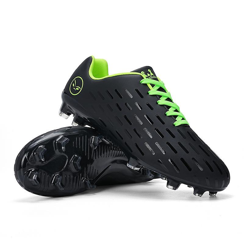 Прямые продажи новых детских футбольных кроссовок, мужских и женских, с низким верхом, шипами, резиновых кроссовок для игры в траву, спортивной обуви для тренировок