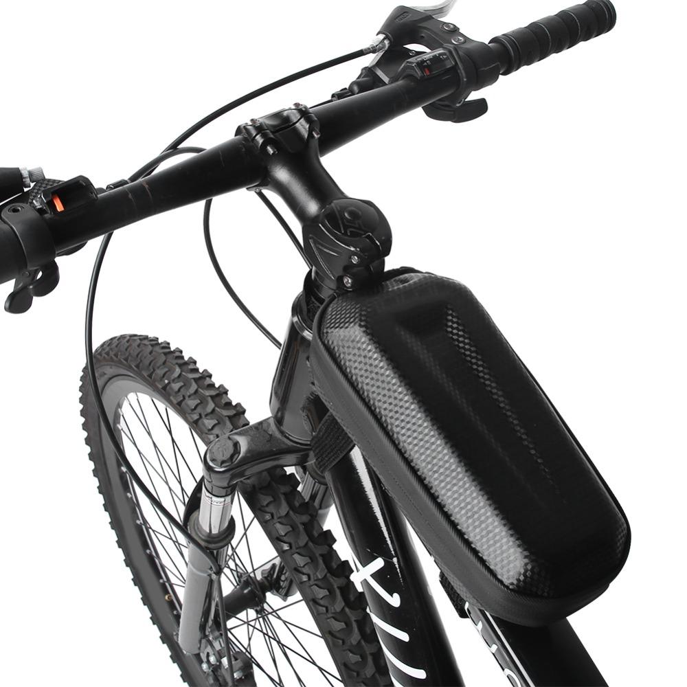 EVA Hard Shell Bicycle Front Tube Bag Lightweight Bike Top Tube Bag  Bike Storage Accessory
