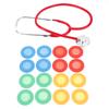 4Pcs/Set Portable Soft  Silicone Stethoscope Diaphragm Head Cover Accessories