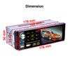 Автомагнитола 4.1" Сенсорный экран Bluetooth RMVB/MP5/Радио/Bluetooth-плеер AM FM Радио RDS поддержка Сабвуфер Микрофон с 12LED Камерой заднего вида