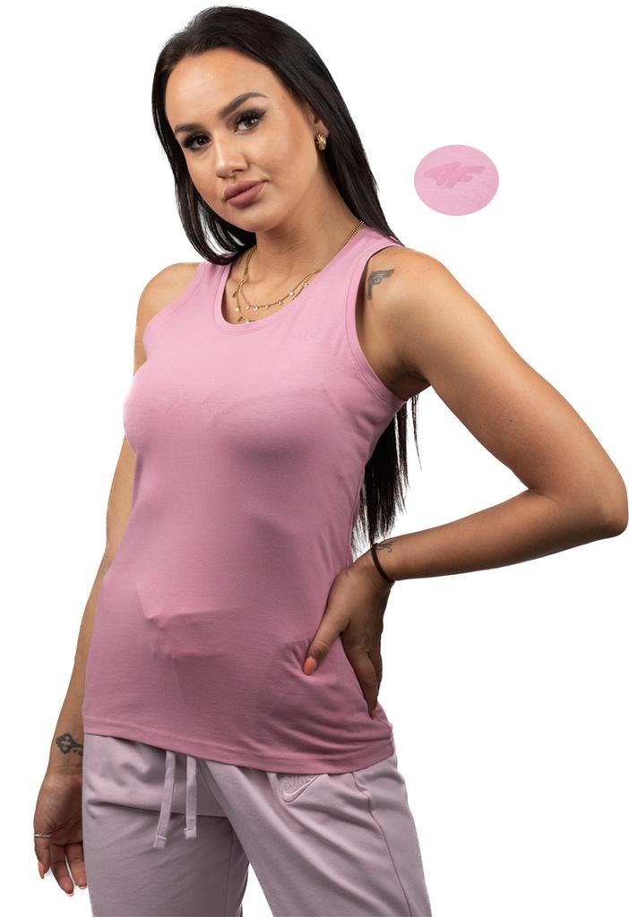 4F TOP PINK cotton tank top R-XS