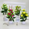 Flower Rose Artificial Flowerpot Green Plant For Wedding Party Prop Decoration
