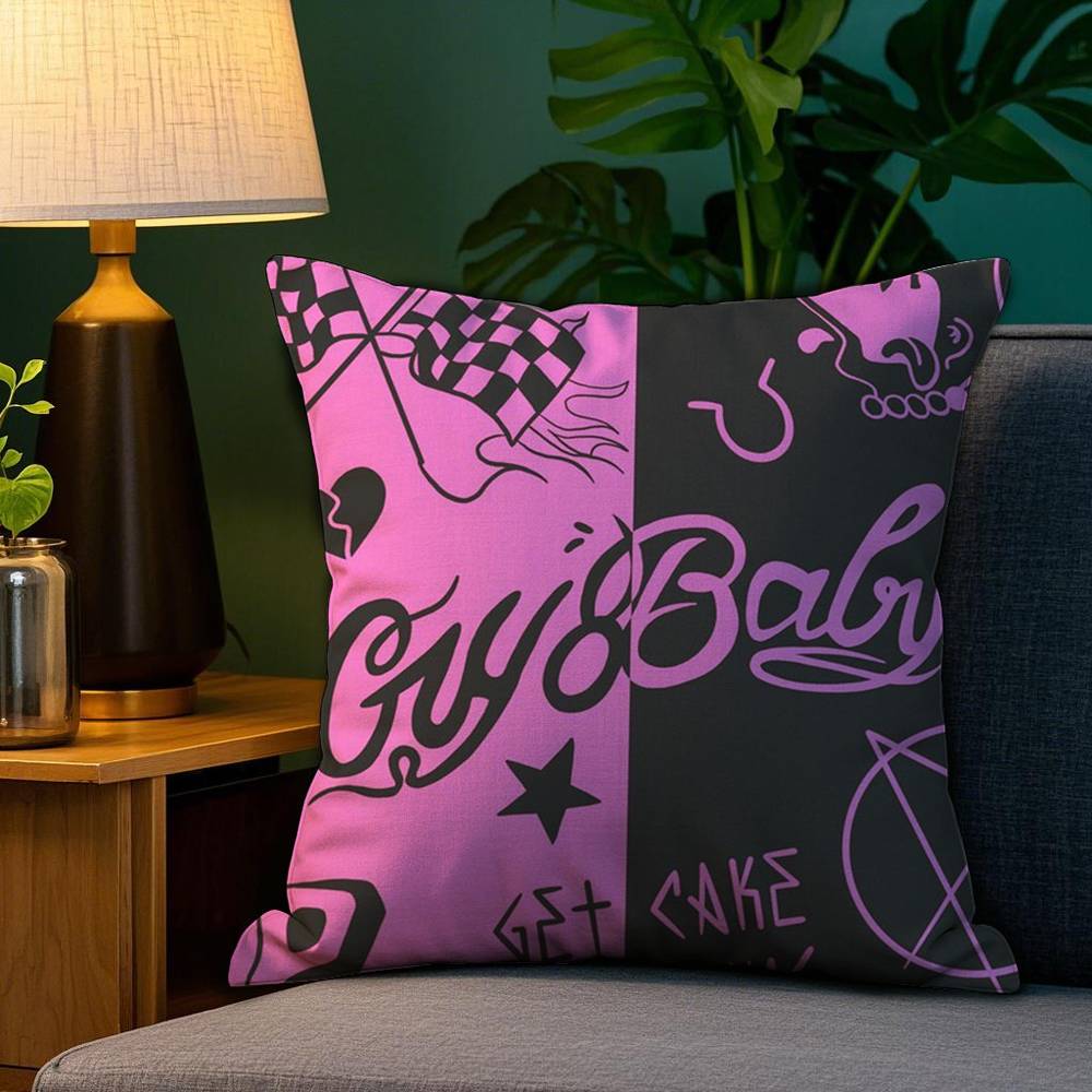 L-Lil Peep H-Hell Boy Pillow Case Plush Fabric Soft Double Sided Print Home Sofa High Quality Cushion Cover Throw