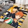 Haikyuu Flannel Pattern Square Carpet,Area Rug,Carpet Rug for Living Room Bedroom Sofa Playroom Decor,Non-slip Floor Mat