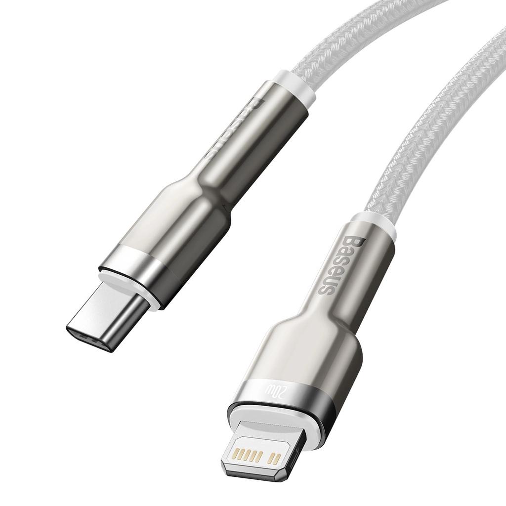 Baseus Cafule Series Metal Data Usb-C / Lightning 20W Pd Cable 2 M - White