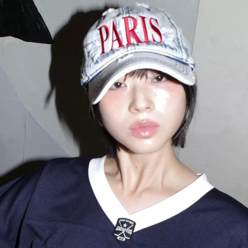 Корейские дизайнерские бейсболки с вышитыми буквами для мужчин и женщин, универсальные повседневные ретро-кепки из выстиранного денима на все времена