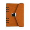 Personalized Refillable Ring Binder Journal A5 Leather Loose Leaf Planner Organizer Notebook with Smart Fingerprint Lock