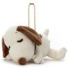 Peanuts Cacao Suyasuya Friend Ball Chain Mascot Snoopy плюшевая игрушка ширина приблизительно 12 см (Белый и молочный)