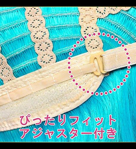 Парик для косплея Case Eden, Премиум, Гладкий, Длинный, 100 см, Сине-черный, WIG6161