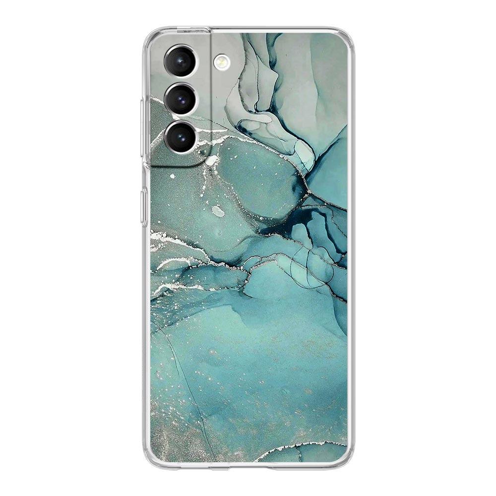 Модный Чехол для Телефона с Мраморным Рисунком для Samsung Galaxy S21 Plus S20 FE S22 Ultra 5G S10E S10 S9 S8 Note 20 10 Lite Прозрачная Защитная Крышка