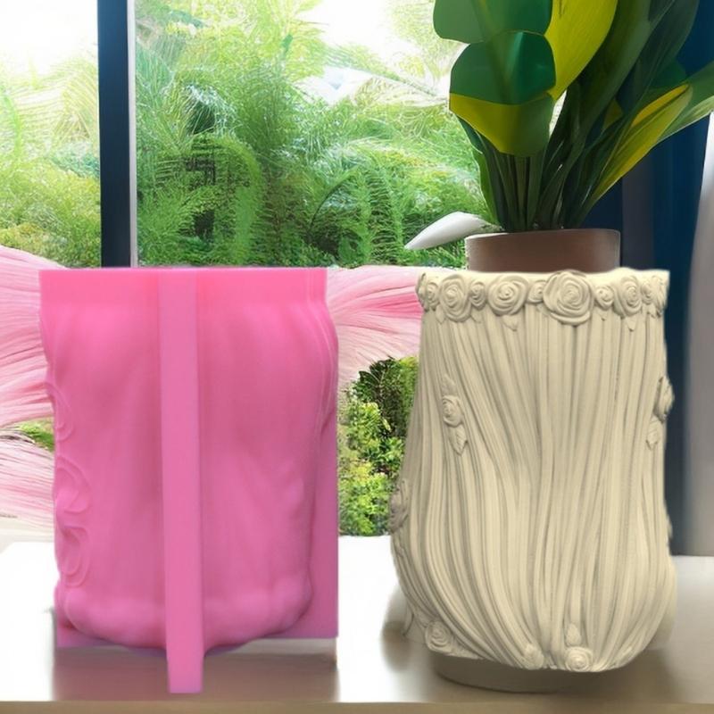 Силиконовая форма для горшка из бетона 'Богиня' для суккулентов, Цветочный горшок, Формы для глины, Цемента, Гипса, DIY, Домашний Сад, Форма для цветочных горшков