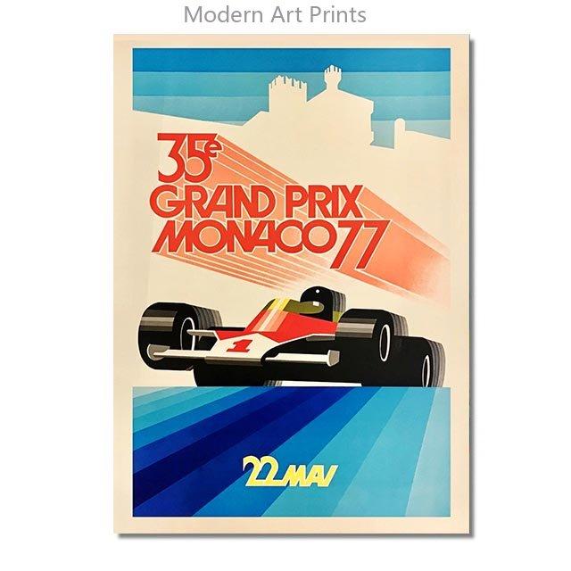 24 часа Ле-Мана Холст Постеры Принт Фотографии спортивных автомобилей Винтажные Картины для настенного искусства для декора дома, гостиной, бара Без рамы