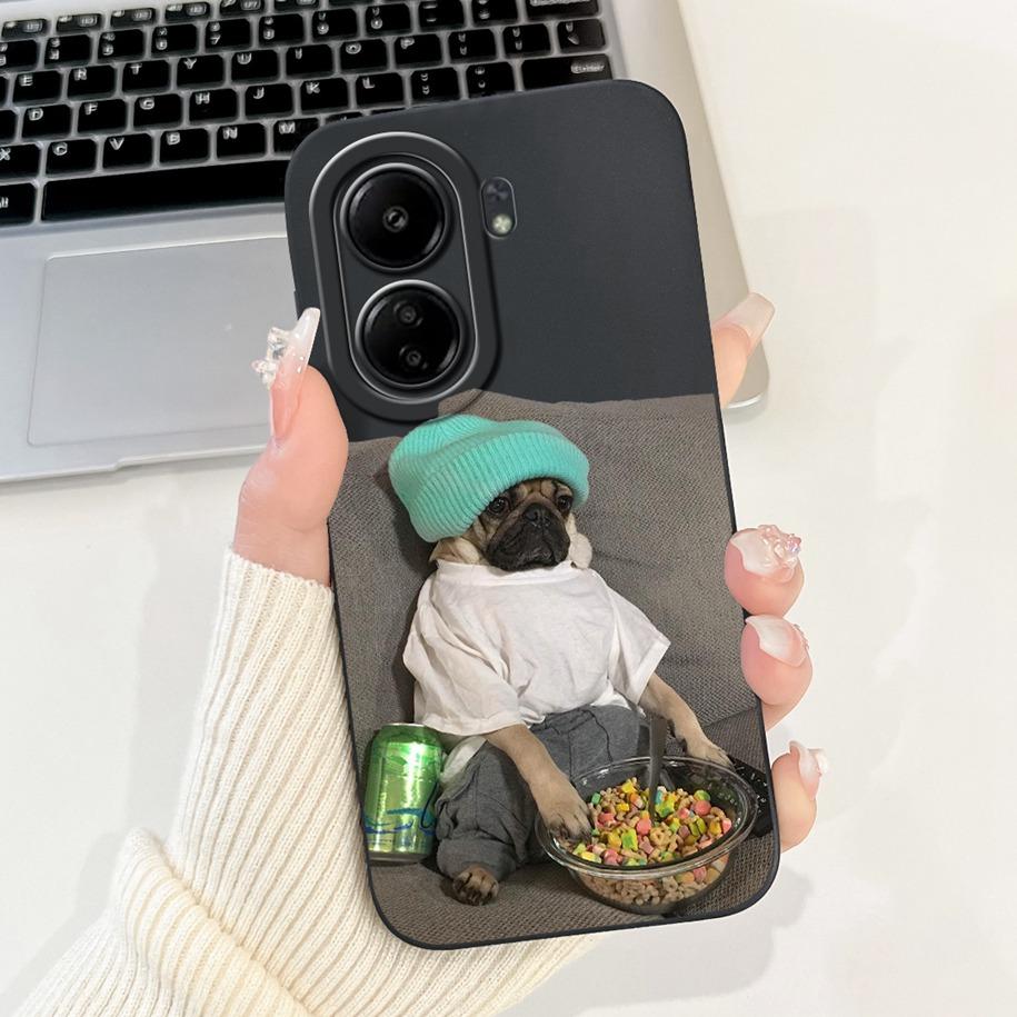 For Xiaomi Redmi 13C 4G Case Cute Cartoon Panda Capa Shockproof Silicone Phone Cover For Xiaomi Poco C65 Redmi13C 13 C 4G Bumper