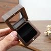 Wooden Ring Gift Box Portable Wedding Engagement Proposal Ring Storage Case Multifunction Bracelet Necklace Stud Earring Jewelry Display Holder