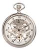 Charles Hubert DWA057 Men's Mechanical Skeleton Pocket Watch with Hand-Wound Movement