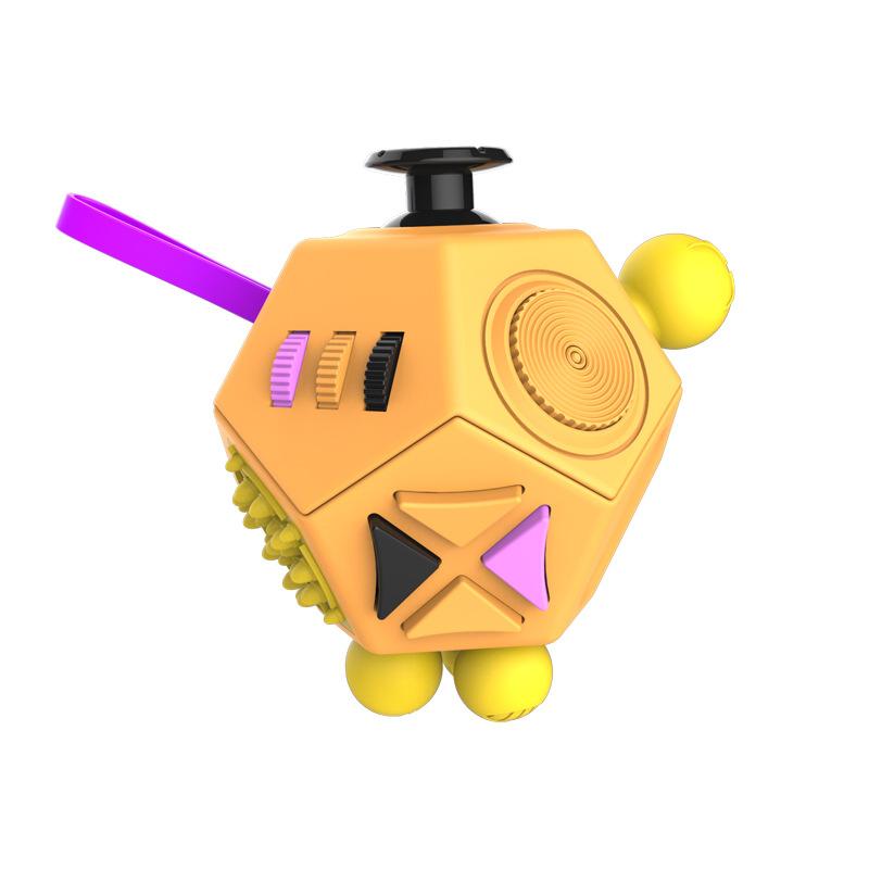 Fidget Cube Release Stress Cube Stress Angst Weiches Material Druckentlastendes Spielzeug für Erwachsene und Kinder Geschenkidee