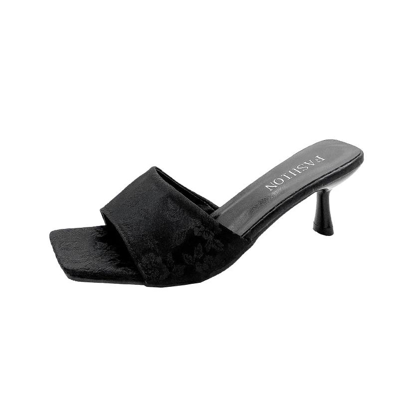 Модные сандалии De Mujer, женская спортивная обувь в стиле ретро 2024, новые летние модные сандалии для платья, повседневные тапочки, элегантные босоножки на высоком каблуке