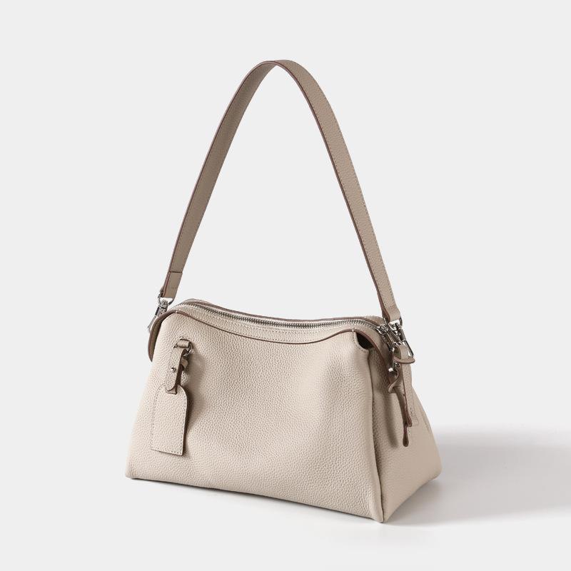 Подушка-сумка из коровьей кожи первого слоя, новый простой нишевый дизайн, портативная сумка через плечо, кожаная сумка-мессенджер большой вместимости