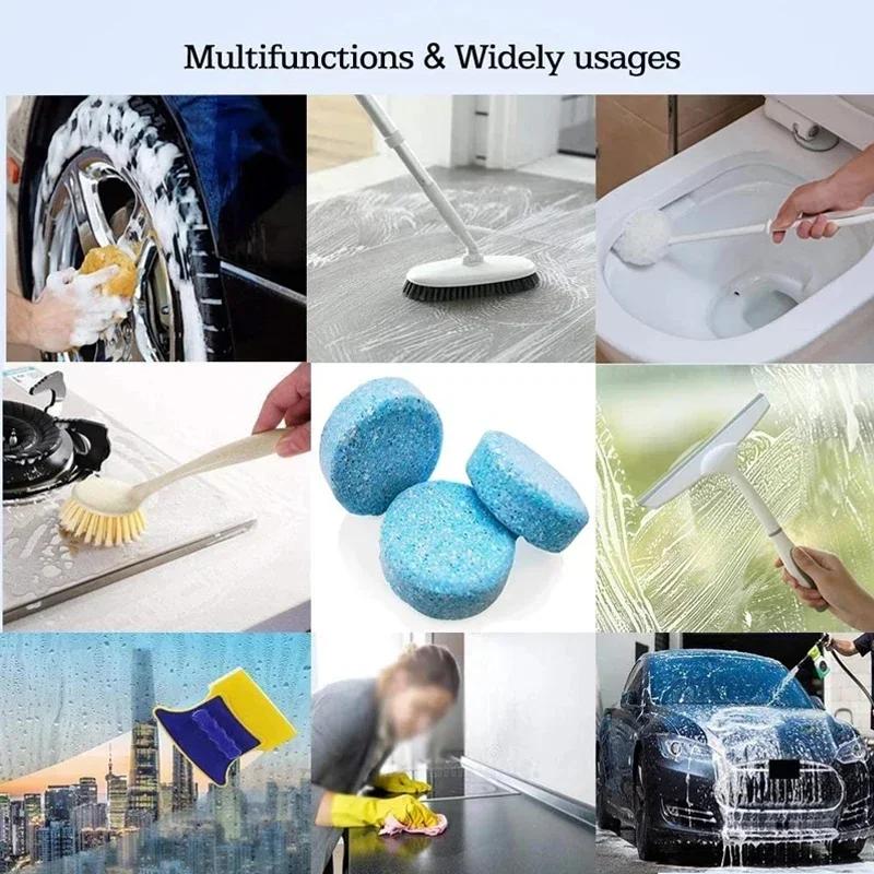 10-100PCS Solid Cleaner Effervescent Tablet Car Windscreen Cleaner Auto Wiper Glass Solid Cleaning Concentrated Tablet Detergent