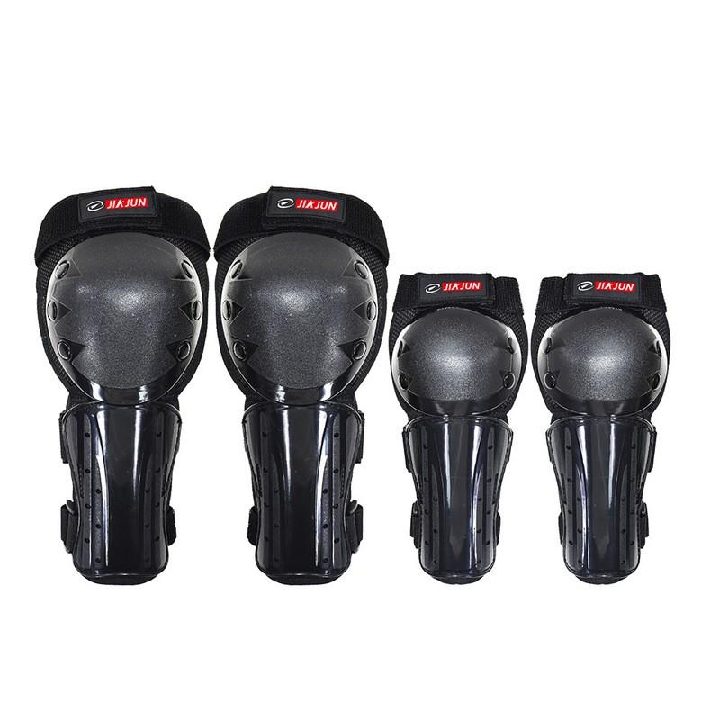 Kids Cycling Protective Gear Set - Knee Elbow Shin Guards Motorcycle Dirt Bike Off-Road Riding Safety Equipment