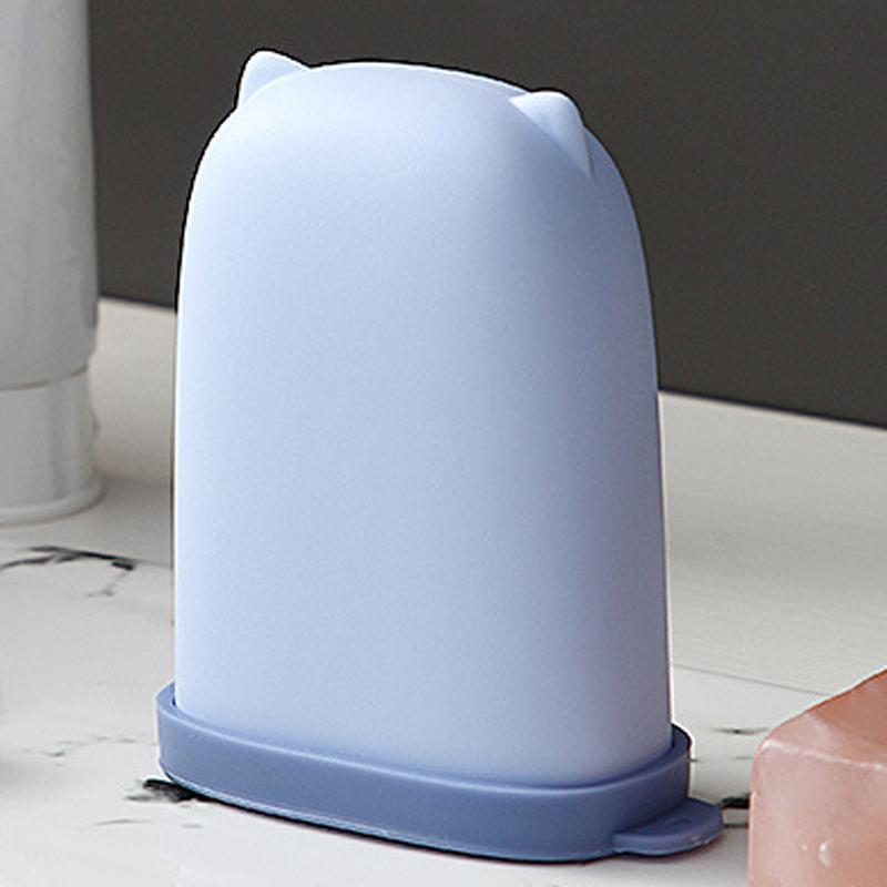 Soap Dish For Shower Small Waterproof Soap Holder With Silicone Cover Sealed Multifunctional Portable Soap Box