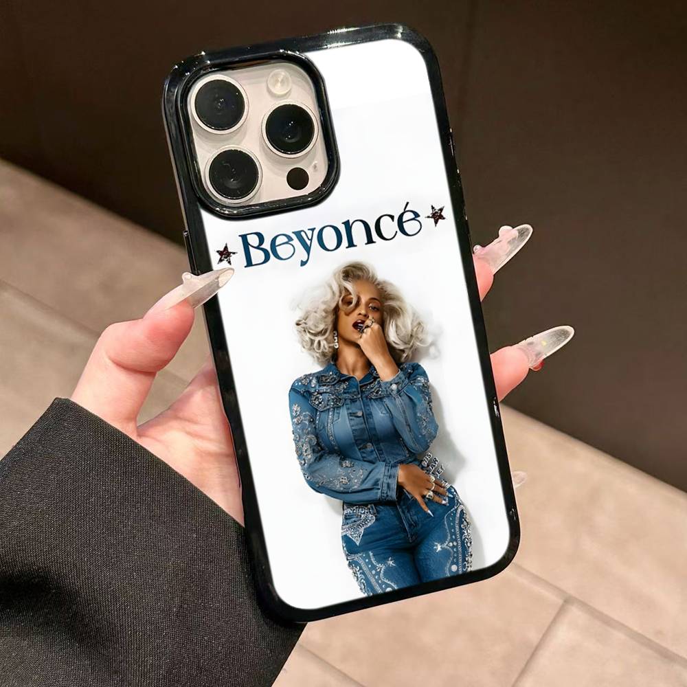 B-Beyonce Hot Singer PC+TPU Protective Phone Case For IPhone 17 16 Pro Max 15 Plus 14 13 12 11 Cover