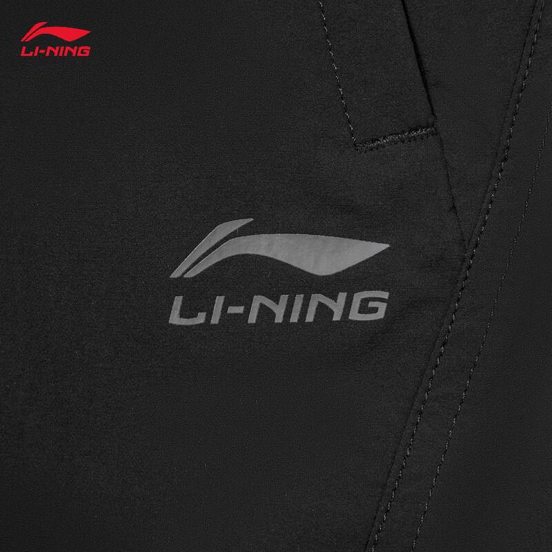 Li-Ning Мужские спортивные шорты AKSW223 с отражающими элементами, быстросохнущие, с защитой от УФ-излучения
