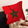 Morocco Map Flag Pillow Cover Sofa Cushion Cover Home Room Decoration Children Gift