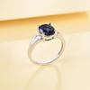 100% натуральный драгоценный камень иолит, женское кольцо, модное кольцо из стерлингового серебра 925 пробы, предложение, помолвка и вечеринки, ювелирные изделия, подарок
