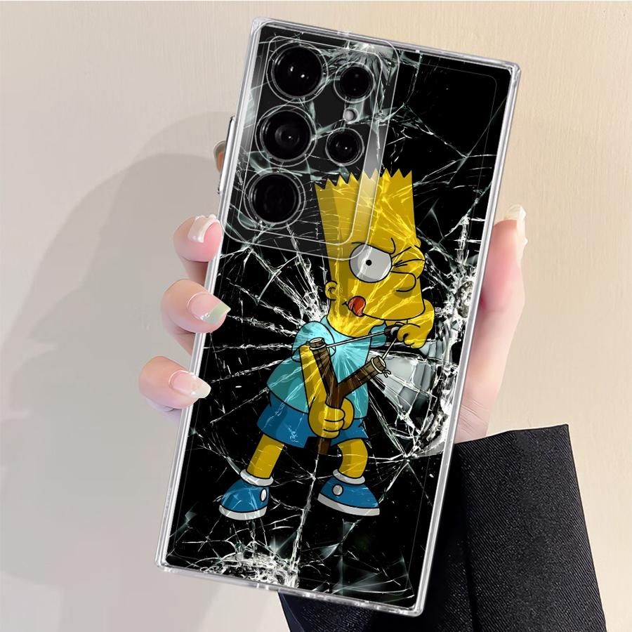 Чехол для Samsung Galaxy S26 S22 FE S25 Edge S20 Plus S23 Ultra S24 Note 20 Ultra 10 S21 Чехол для телефона Милый Мультяшный S-simpsons