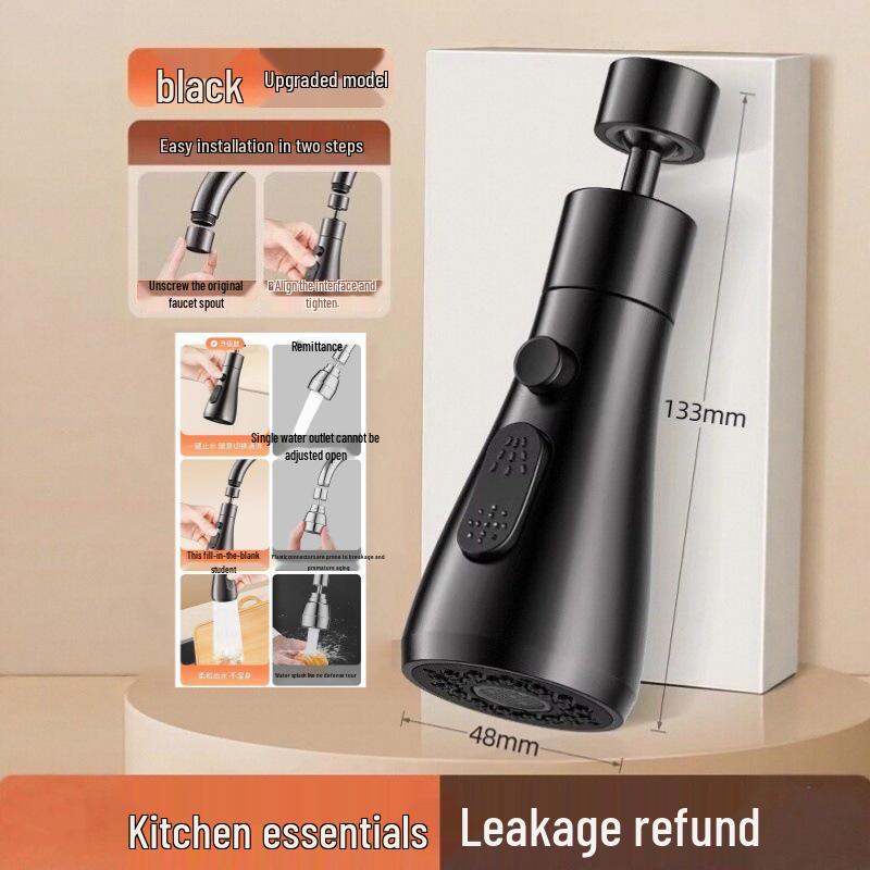 Rotating Anti-Splash Kitchen Sink Faucet Extension Aerator