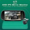 HD AHD 7 Inch 12V-36V Vehicle Rear View Mirror Parking Monitor with 170° 1080P AHD Reverse Backup Camera High Definition Mirror