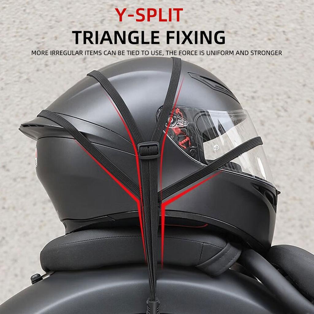 Мотоциклетные ремни для шлема Крюк Ремни для багажа Выдвижная эластичная веревка Мотоциклетный шлем Багаж Регулировка Фиксирующая пряжка Веревка Аксессуар
