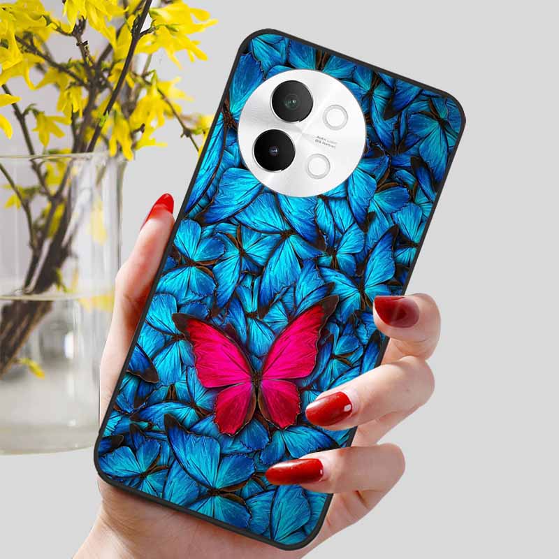 Чехол для Vivo V40 Lite 5G Модный Мягкий Силикон Милый Чехол для Телефона для Vivo V 40 Lite V40Lite 5G Защитная Задняя Крышка ТПУ Чехлы