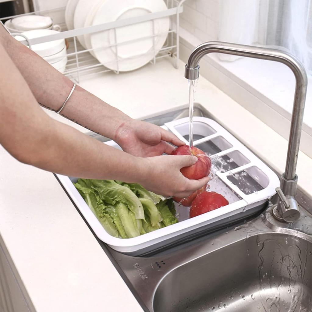 Collapsible Dish Rack for Drying Dishes - Space-Saving and Foldable Design with Versatile Removable Components - Dinnerware Storage Organizer