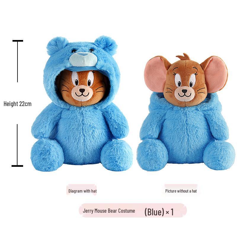 Оригинальная плюшевая кукла Warner Brothers Том и Джерри Супермен Том Кот в костюме динозавра