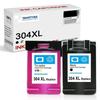 Ink Cartridges - SMARTOMI - Compatible HP 304 XL - Pack of 2 - Multi-color - Inkjet