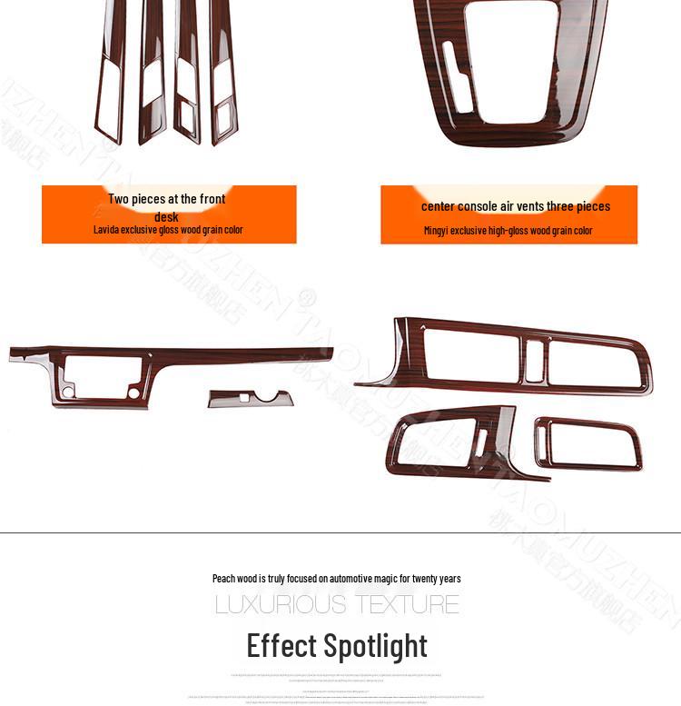 Lavida Декоративный комплект центральной консоли и ручки переключения передач с рисунком из углеродного волокна для 13 моделей
