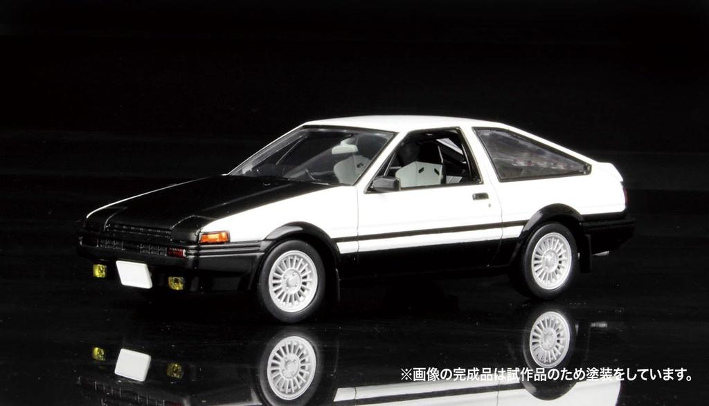 Масштабная модель Автомобиль Toyota Sprinter Trueno AE86 Кастомный Черный Черный Пластиковая модель MN03 PLATZ/MONO 1/32 Набор (Белый & + Капюшон), Готовый набор с предварительной окраской, (Машина)