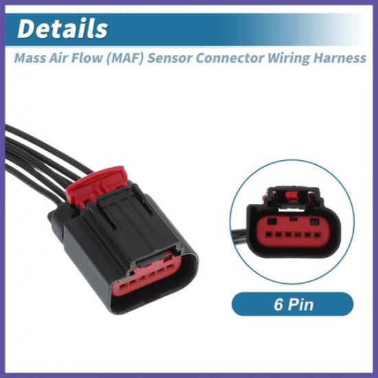 Mass Air Flow (MAF) Sensor Connector Wiring Harness For Ford F150 F250 E150