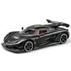 1/24 Koenigsegg jesko Крутая спортивная машина, модель из сплава, двери-гильотина, имитация звука и света, восстановленные детали, изысканные настольные украшения