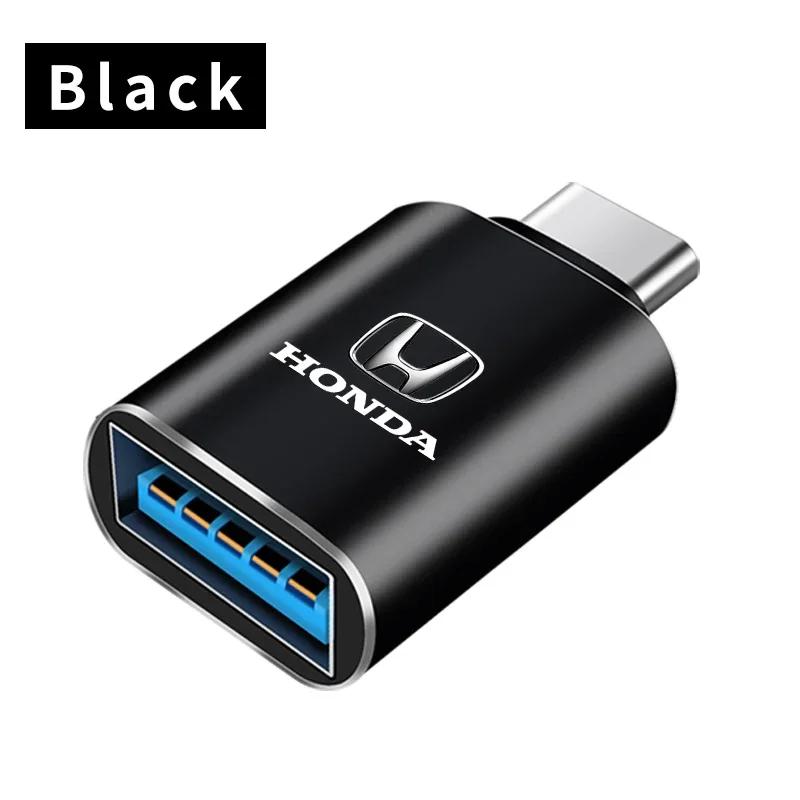 BDN3 TypeC To USB Adapter OTG Converter Connector For Honda Civci FIT CRV Accord Jazz HRV Dio Stepwgn Prelude Odyssey City CRX Pilot