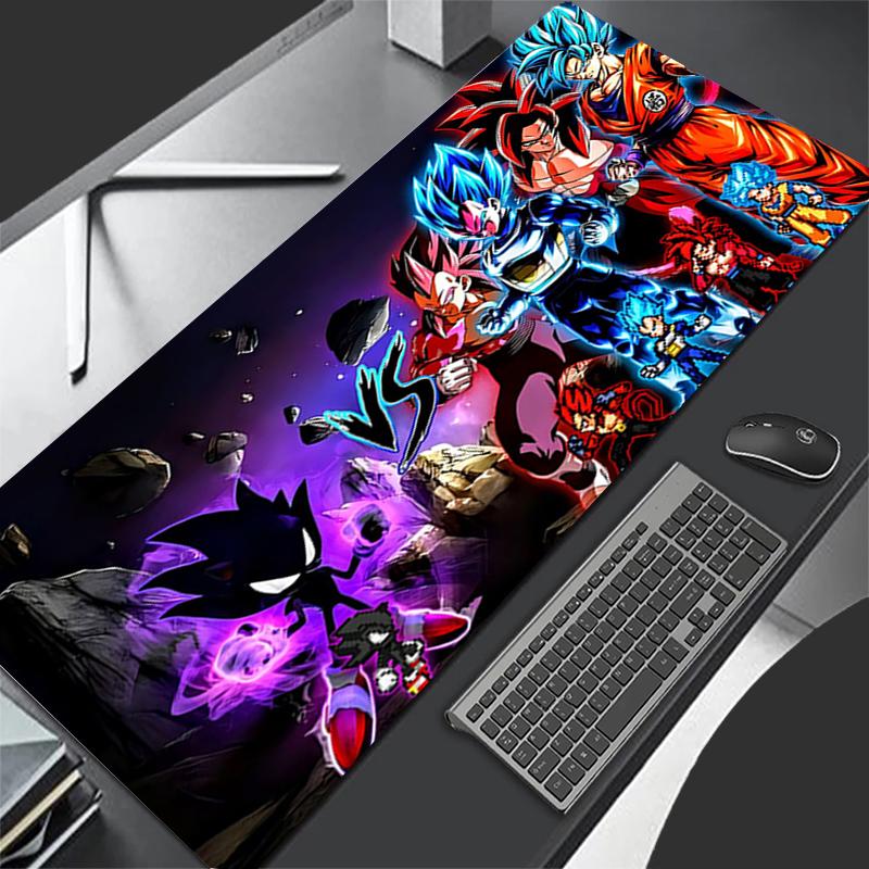 Gaming Mousepad Dragon BallZ DBZ Big Computer Gamer Mouse pad Natural Rubber with Locking Edge Gaming Mouse Mat XXL Mouse Pads