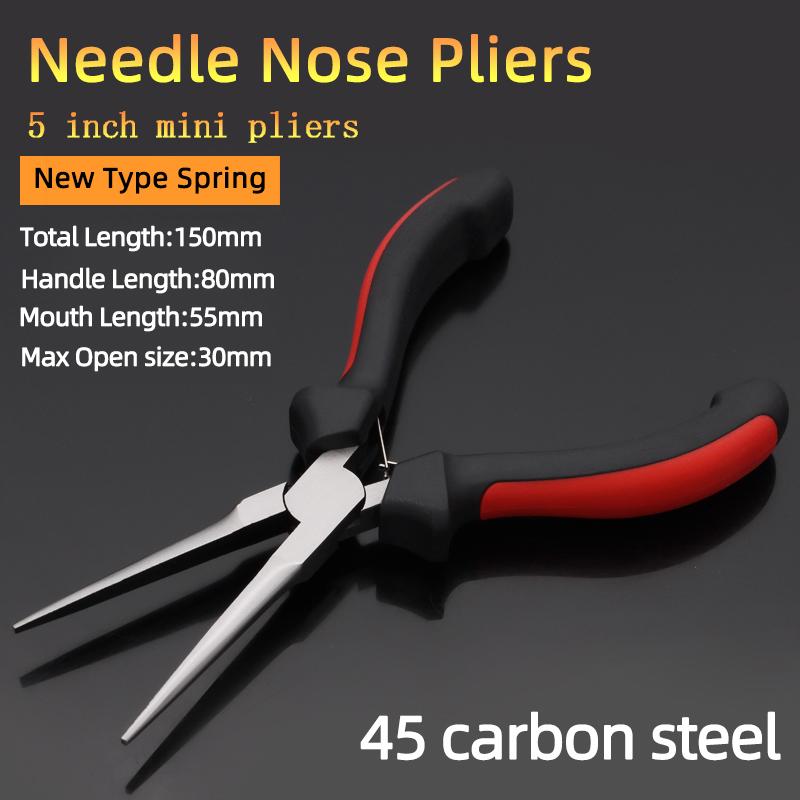 Мини-плоскогубцы, диагональные плоскогубцы, проволочные круглые изогнутые длинные игольчатые кусачки, ручная работа, бисер для самостоятельного изготовления небольших ювелирных изделий, инструменты