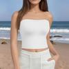 Crop Tops For Women Sexy Cami Tank Summer Tube Sleeveless Solid Camisole Shirt Vest