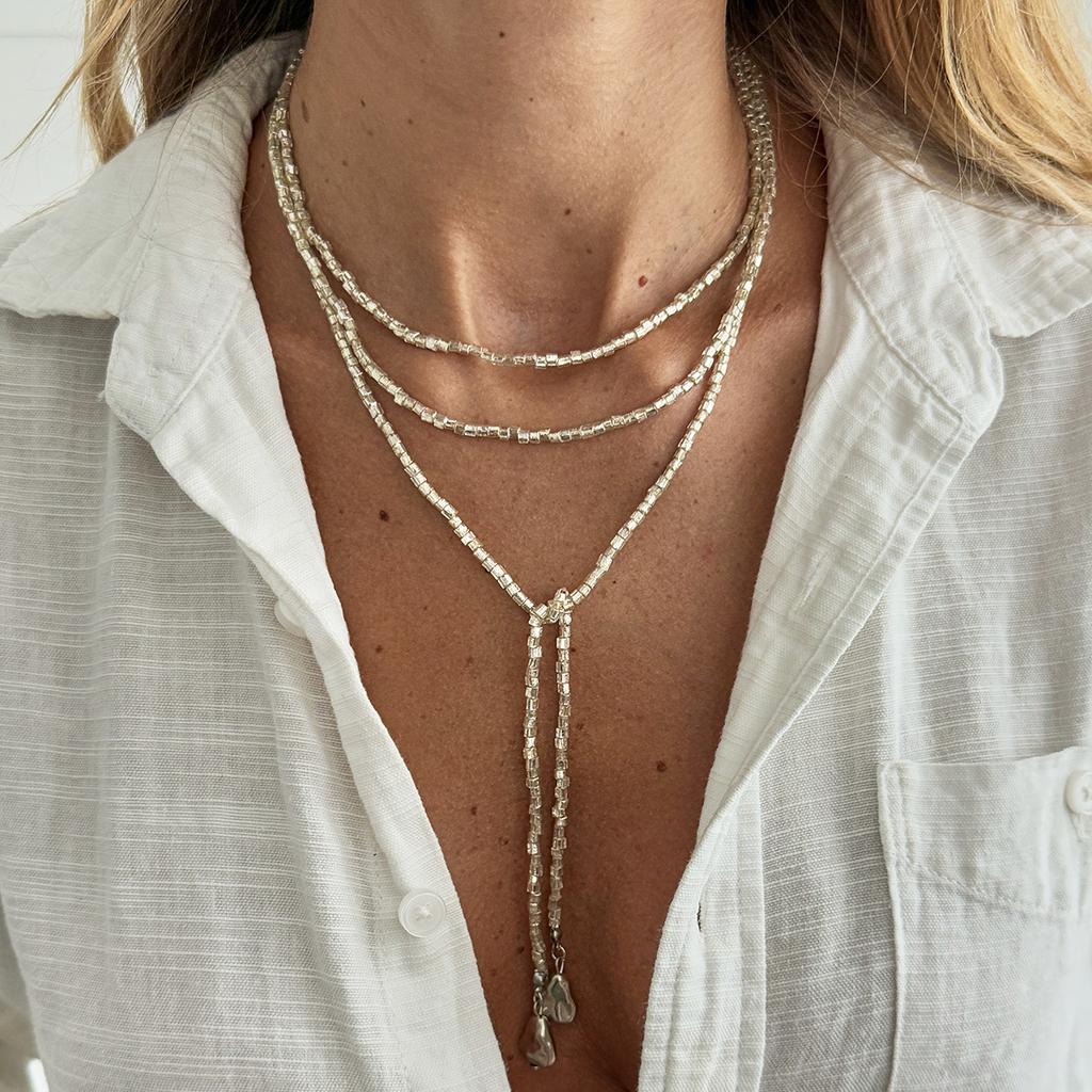 Стильный блестящий длинный колье-цепочка с имитацией жемчуга Cbb, персонализированное металлическое колье с диском и бахромой для женщин