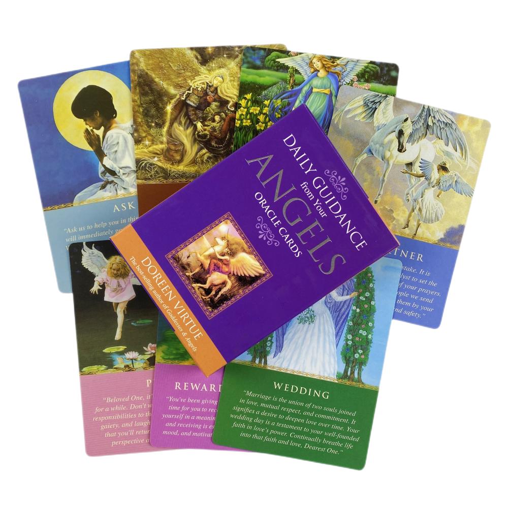 Розовый Свет Оракул Женщин Карты Гадания Колода Английское Видение Издание Таро Доска Игра Игра Для Вечеринки