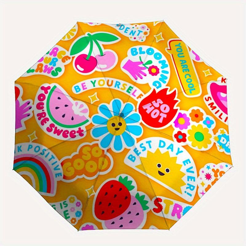 1pc Kawaii PatternAutomatic Open/close, All-Season Portable Folding Umbrella for Friends, Travel, Everyday, Events yy250806116