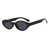 Black Small Oval Women Sunglasses Fashion Leopard Print Retro UV400 Protection Colorful Shades